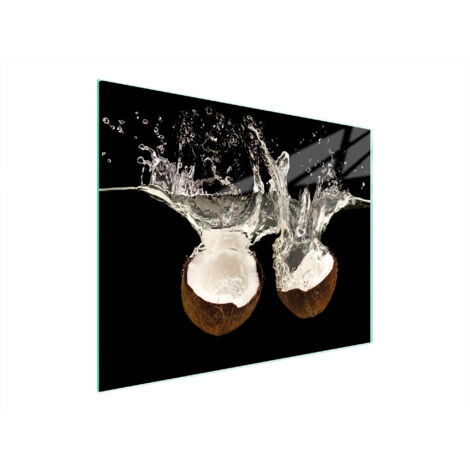 Glasschneidebrett 52x40 Kokosnuss