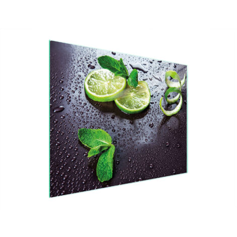 Glasschneidebrett 52x40 Limette