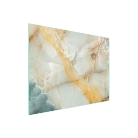 Glasschneidebrett 52x40 Marmor