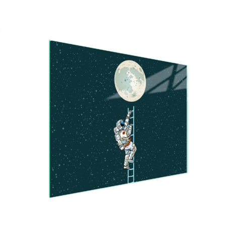 Glasschneidebrett 52x40 Mond