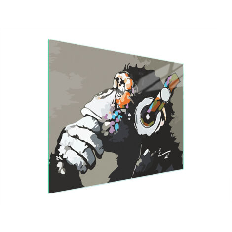 Glasschneidebrett 52x40 Musik