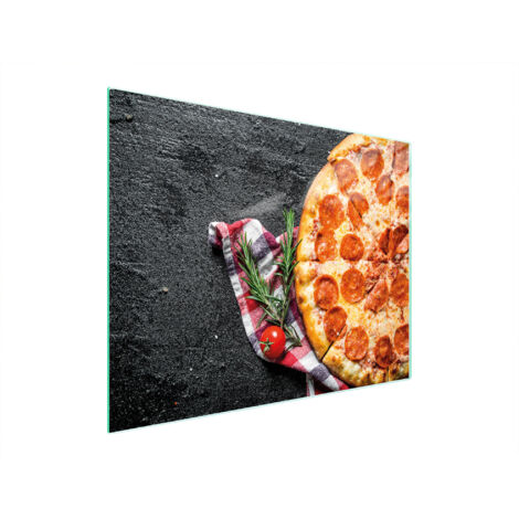 Glasschneidebrett 52x40 Pizza