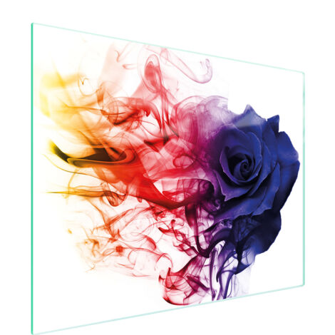 Glasschneidebrett 52x40 Rose