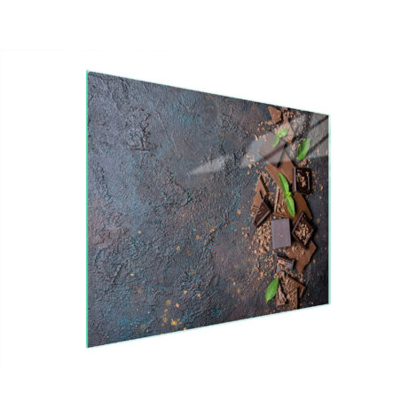 Glasschneidebrett 52x40 Schokolade