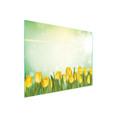 Glasschneidebrett 52x40 Tulpen
