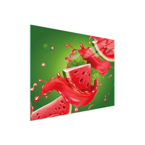 Glasschneidebrett 52x40 Wassermelone