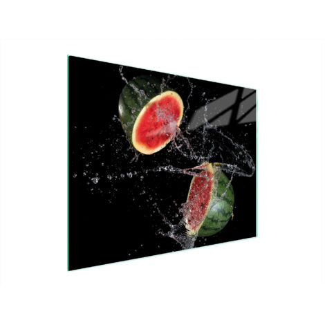 Glasschneidebrett 52x40 Wassermelone