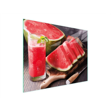 Glasschneidebrett 52x40 Wassermelone