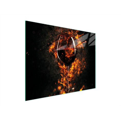 Glasschneidebrett 52x40 Wein