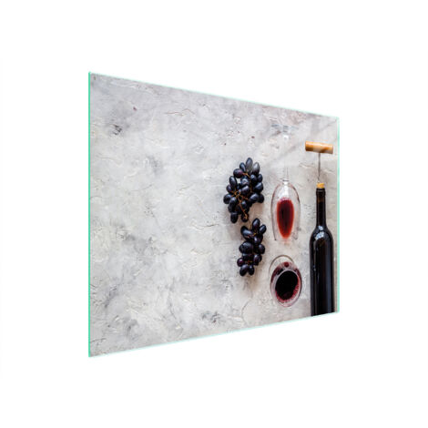 Glasschneidebrett 52x40 Wein