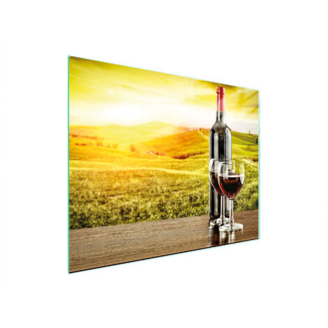 Glasschneidebrett 52x40 Wein