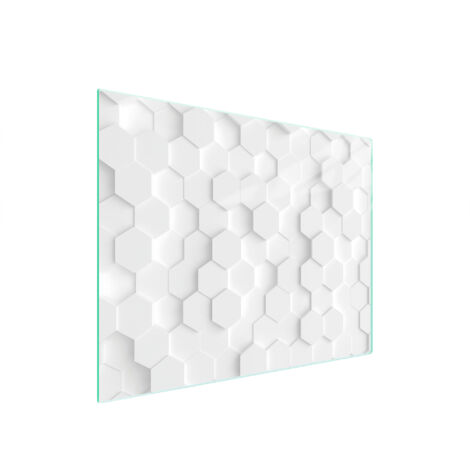 Glasschneidebrett 52x40 weiß