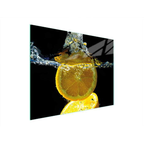 Glasschneidebrett 52x40 Zitrone