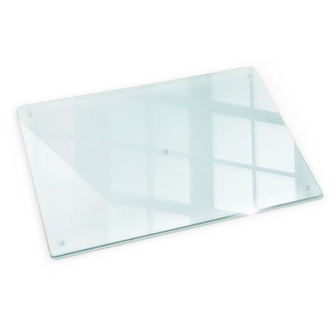 Glasschneideplatten - Schneidebrett aus Glas - Transparent - Herdabdeckplatten - Gehärtetes Glas – 80x52 cm