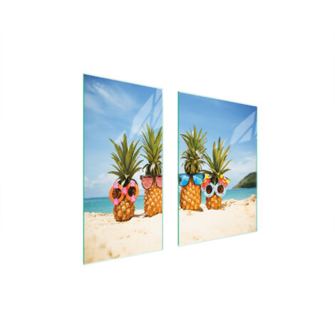 GLASSCHUTZPLATTE 75x52 ANANAS