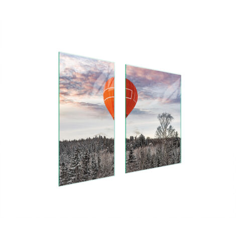 Glasschutzplatte 75x52 Ballon