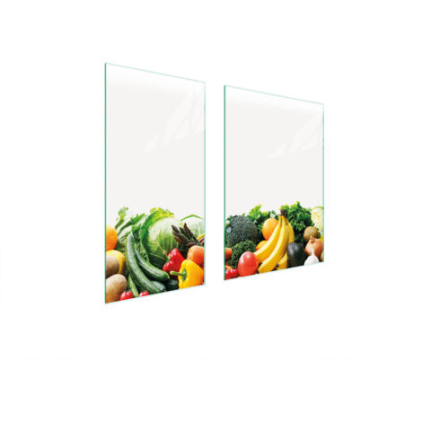 GLASSCHUTZPLATTE 75x52 GEMÜSE