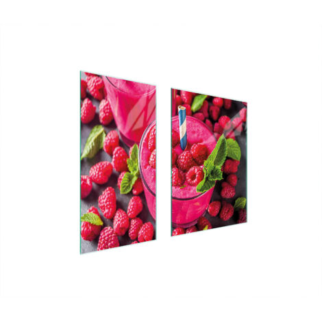 GLASSCHUTZPLATTE 75x52 HIMBEERE