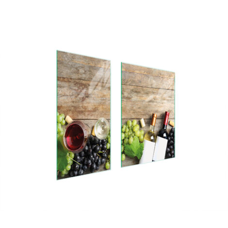 GLASSCHUTZPLATTE 75x52 HOLZ