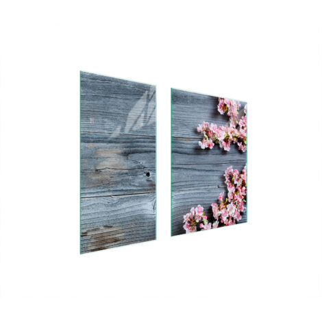 GLASSCHUTZPLATTE 75x52 HOLZ
