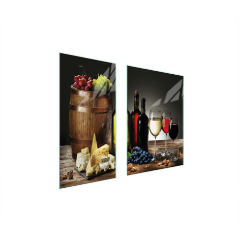 Glasschutzplatte 75x52 Küche