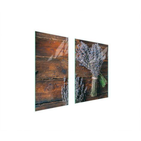 GLASSCHUTZPLATTE 75x52 LAVENDEL