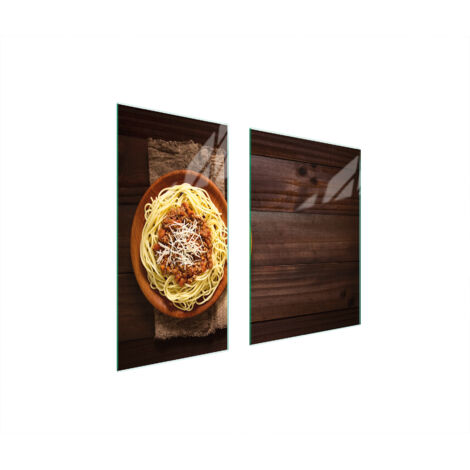 Glasschutzplatte 75x52 Lebensmittel