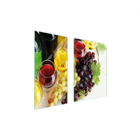 GLASSCHUTZPLATTE 75x52 WEIN