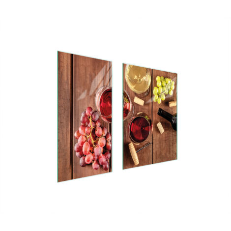 GLASSCHUTZPLATTE 75x52 WEIN