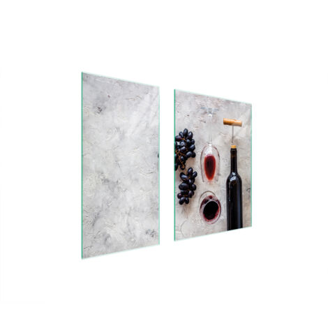 GLASSCHUTZPLATTE 75x52 WEIN