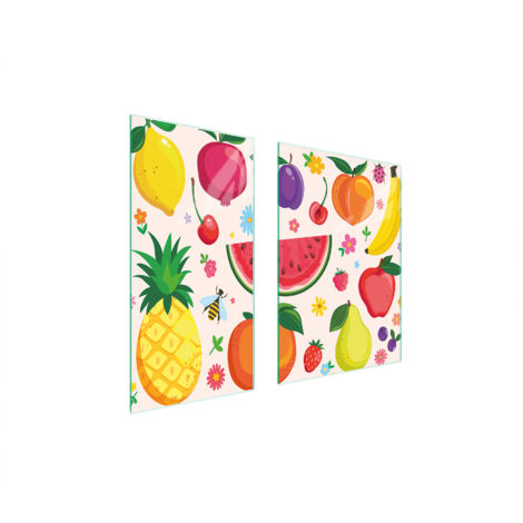 Glasschutzplatte Board 75x52 Obst