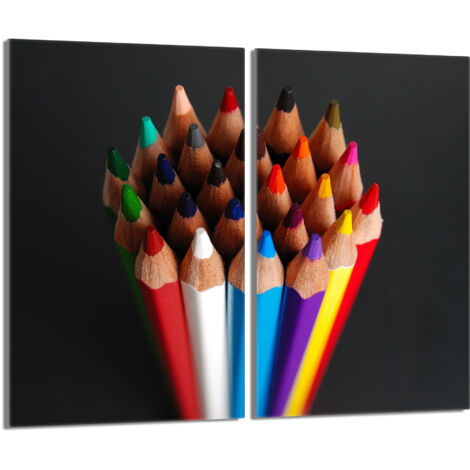 Glasschutzplatte für den Herd 2x30x52 Bunt