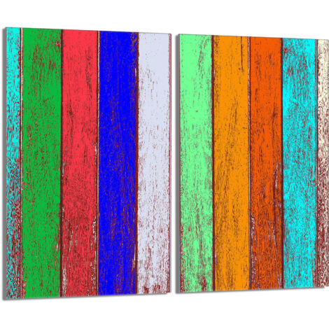 Glasschutzplatte für den Herd 2x30x52 Bunt