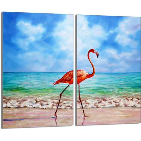 Glasschutzplatte für den Herd 2x30x52 Flamingo