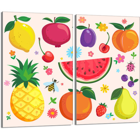 Glasschutzplatte für den Herd 2x30x52 Fruit