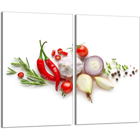 Glasschutzplatte für den Herd 2x30x52 Gemüse