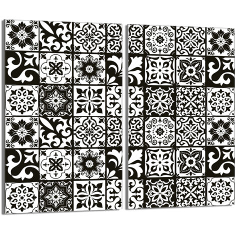 Glasschutzplatte für den Herd 2x30x52 Mosaik