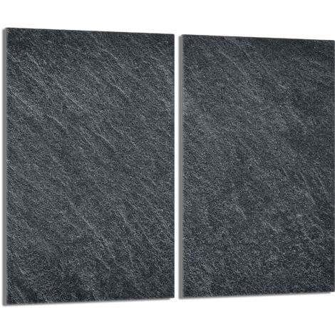 Glasschutzplatte für den Herd 2x30x52 Schiefer
