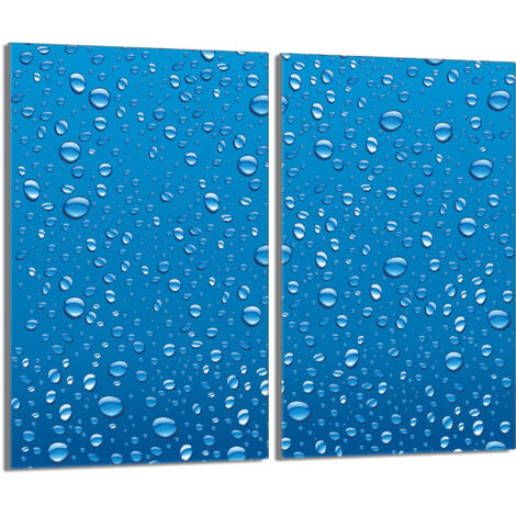 Glasschutzplatte für den Herd 2x30x52 Tropfen