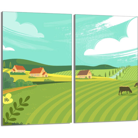 Glasschutzplatte für den Herd 2x30x52 Village