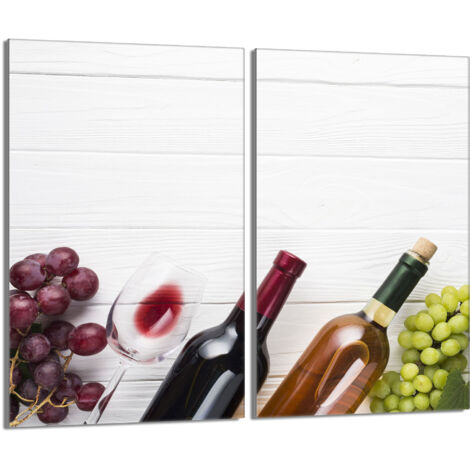 Glasschutzplatte für den Herd 2x30x52 Wein