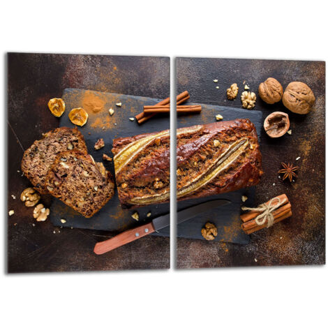 Glasschutzplatte für den Herd 2x40x52 Brot