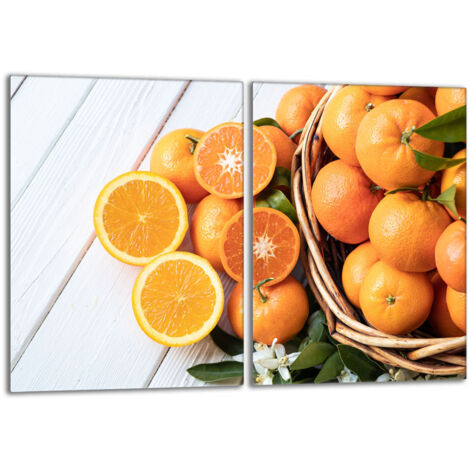 Glasschutzplatte für den Herd 2x40x52 Fruit