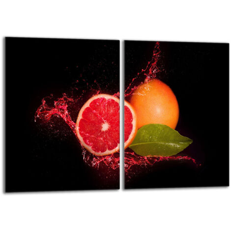 Glasschutzplatte für den Herd 2x40x52 Grapefruit
