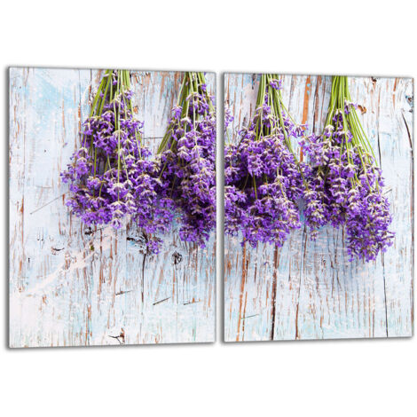 Glasschutzplatte für den Herd 2x40x52 Lavendel