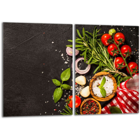 Glasschutzplatte für den Herd 2x40x52 Lebensmittel