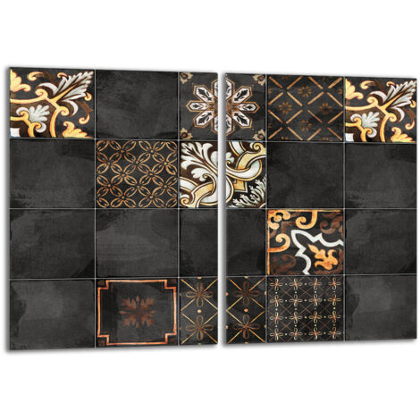 Glasschutzplatte für den Herd 2x40x52 Mosaik