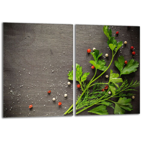 Glasschutzplatte für den Herd 2x40x52 Pepper
