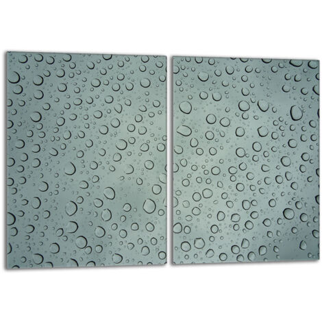 Glasschutzplatte für den Herd 2x40x52 Tropfen