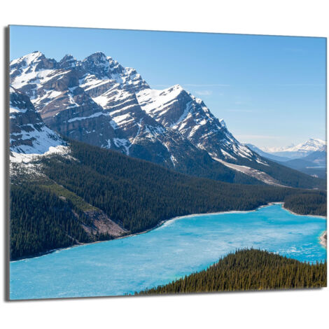 Glasschutzplatte für den Herd 60x52 Berge